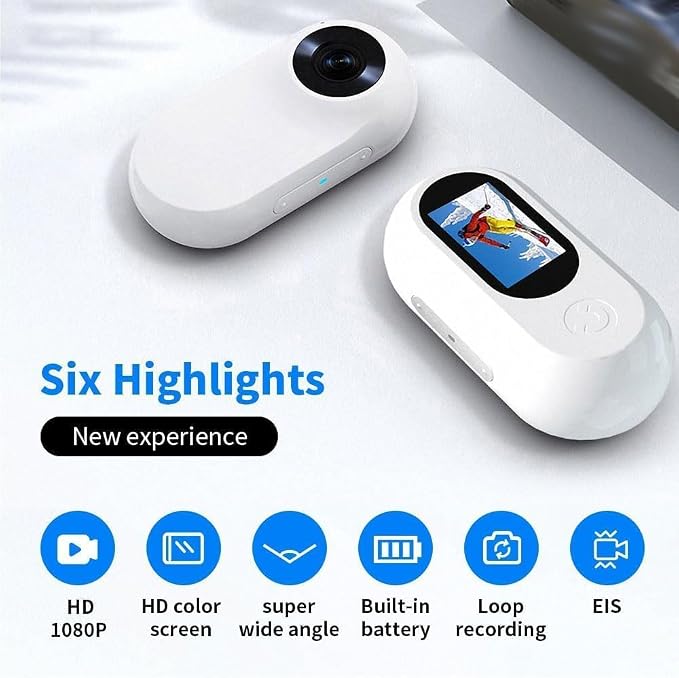 Wireless pet collar camera compact body
