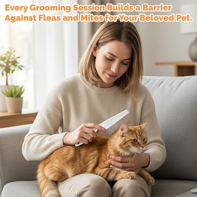 Two-pack grooming comb set for cats, dogs and small animals