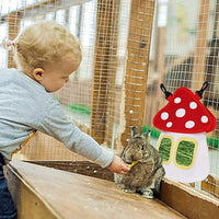 Small Pet Hay Feeder Bag for Bunnies, Chinchillas, and Hamsters