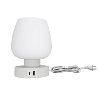 Small bedside lamp for bedroom with soft warm LED light