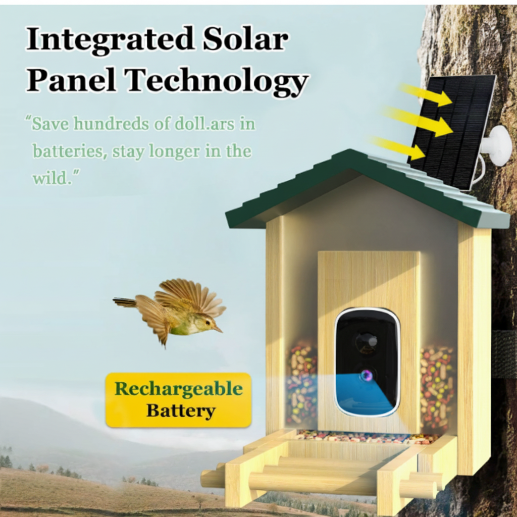 Smart Bird Feeder Camera For Outdoor Bird Watching