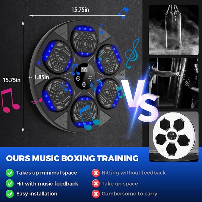 Smart boxing trainer with punch tracking and workout gloves