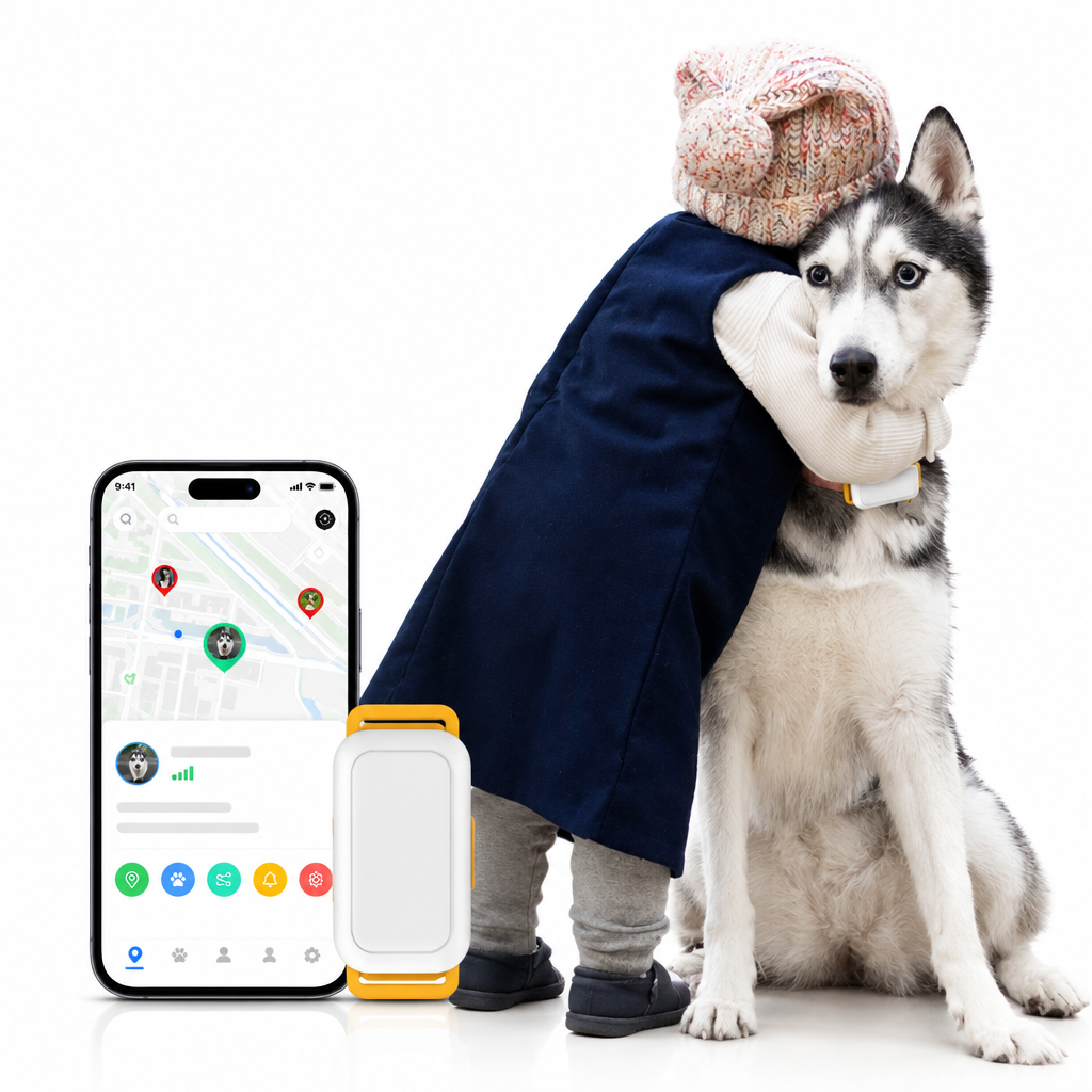 Smart Dog Collar with Adjustable Wearable Design