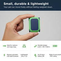 Smart Pet Device Attached To Dog Collar For Outdoor Use