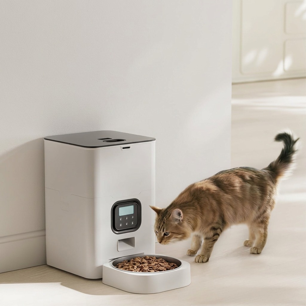Smart Feeding Machine for Pets with Remote App Control