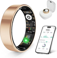 Smart Health Ring Rose Gold with Sleep and Stress Monitoring