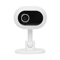 Smart indoor camera front view with HD lens design
