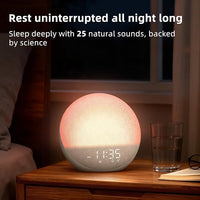 Wireless Speaker Clock With LED Light Display