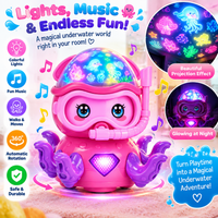 Smart octopus toy with interactive features for kids