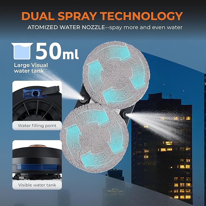 Smart path detection window cleaning robot