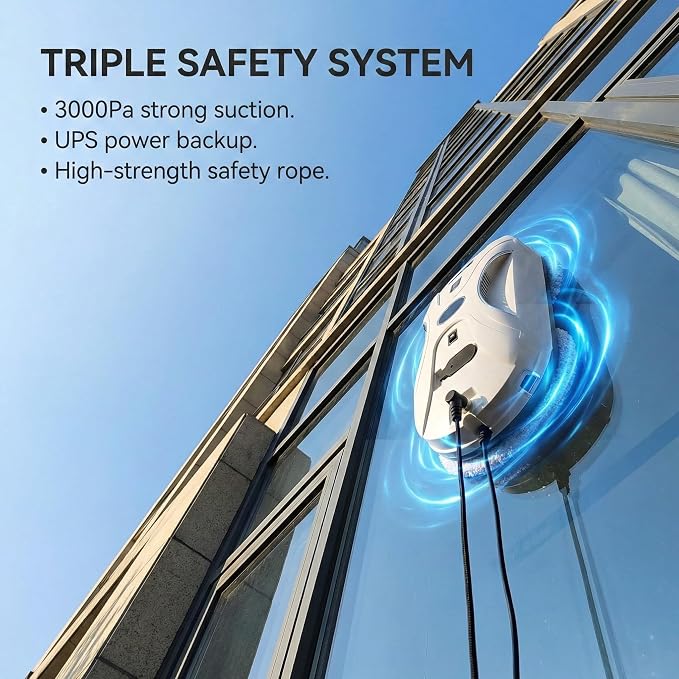 Smart path planning glass cleaning robot