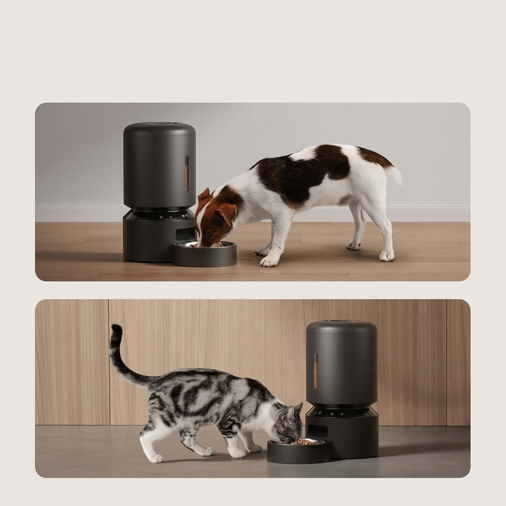 Smart Pet Feeder WiFi Controlled Food Dispenser for Cats and Dogs