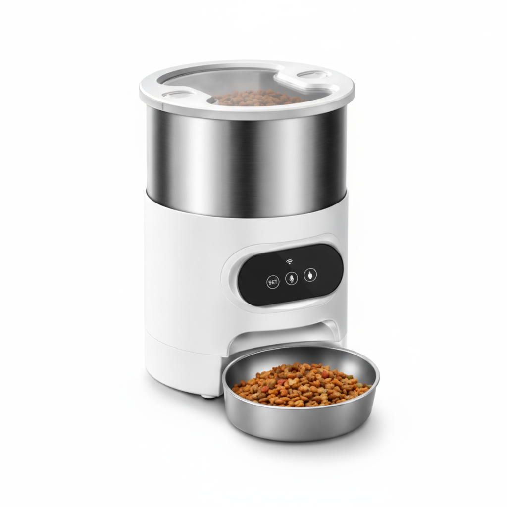 Smart Pet Food Dispenser with Remote Feeding Control