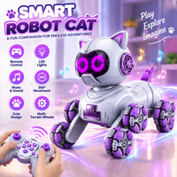 Smart robot cat toy with remote control features
