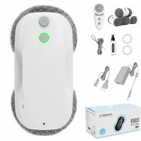 Smart automatic window cleaning robot in white