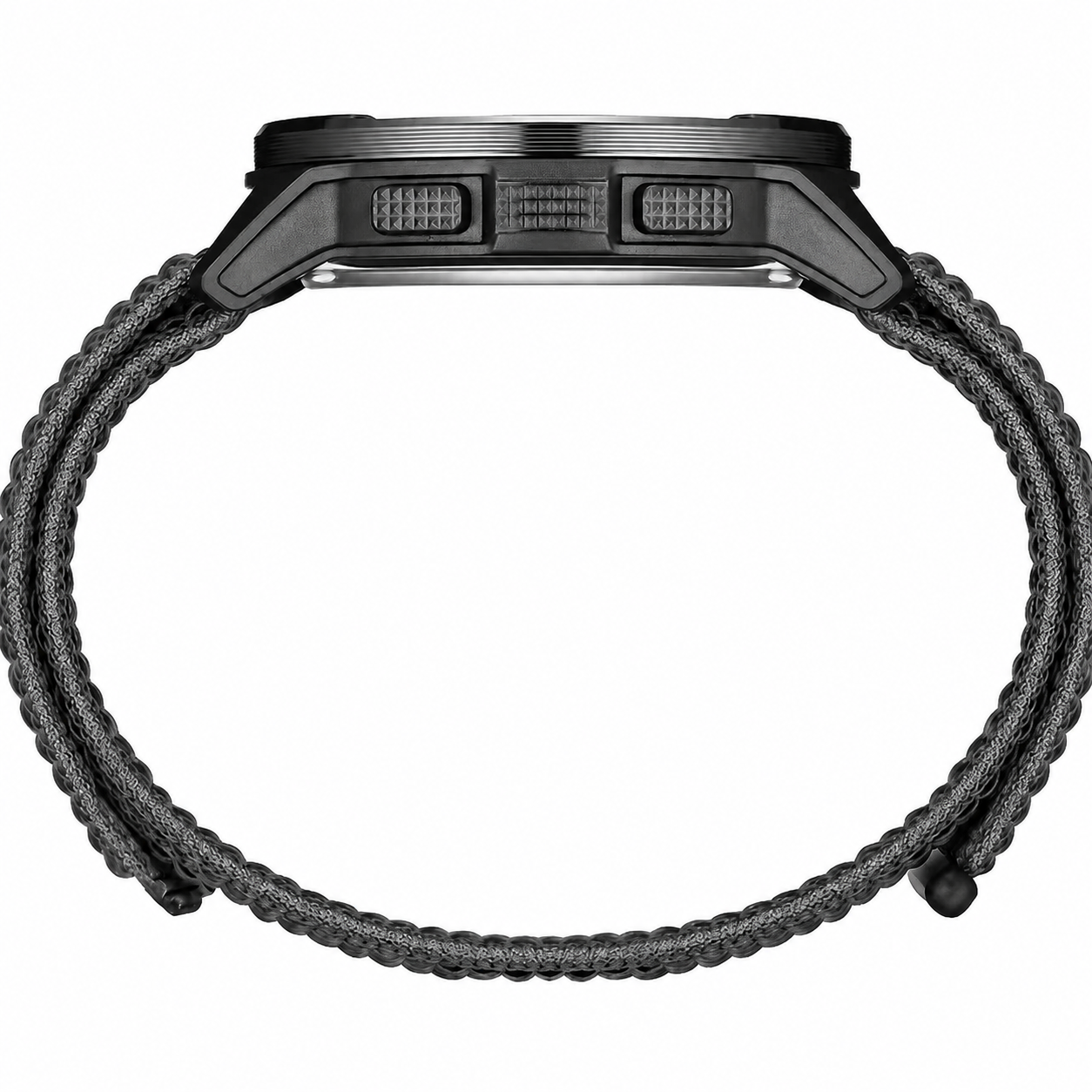 Sports smartwatch showing heart rate, steps, and multi-sport tracking