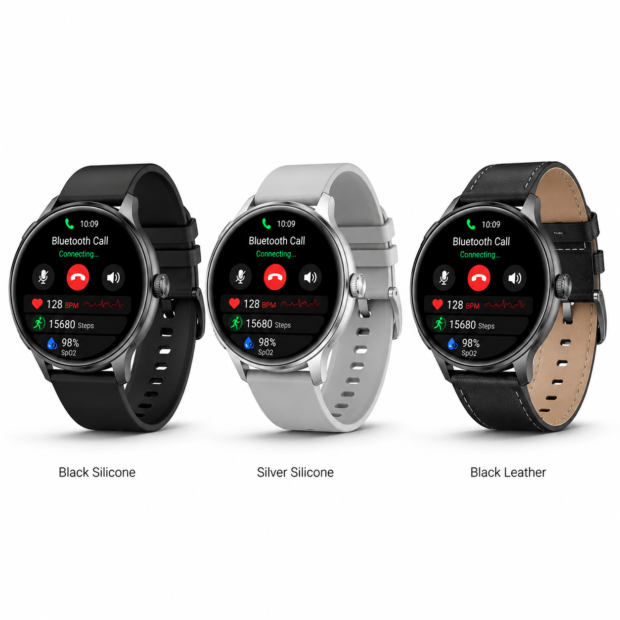 Smartwatch With Heart Rate And Blood Pressure Monitoring