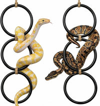 2PCS Snake Climbing Rings for Ball Python, Reptile Enrichment Toys for Terrariums
