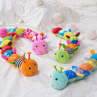 Soft caterpillar toy for baby crib stroller and nursery play