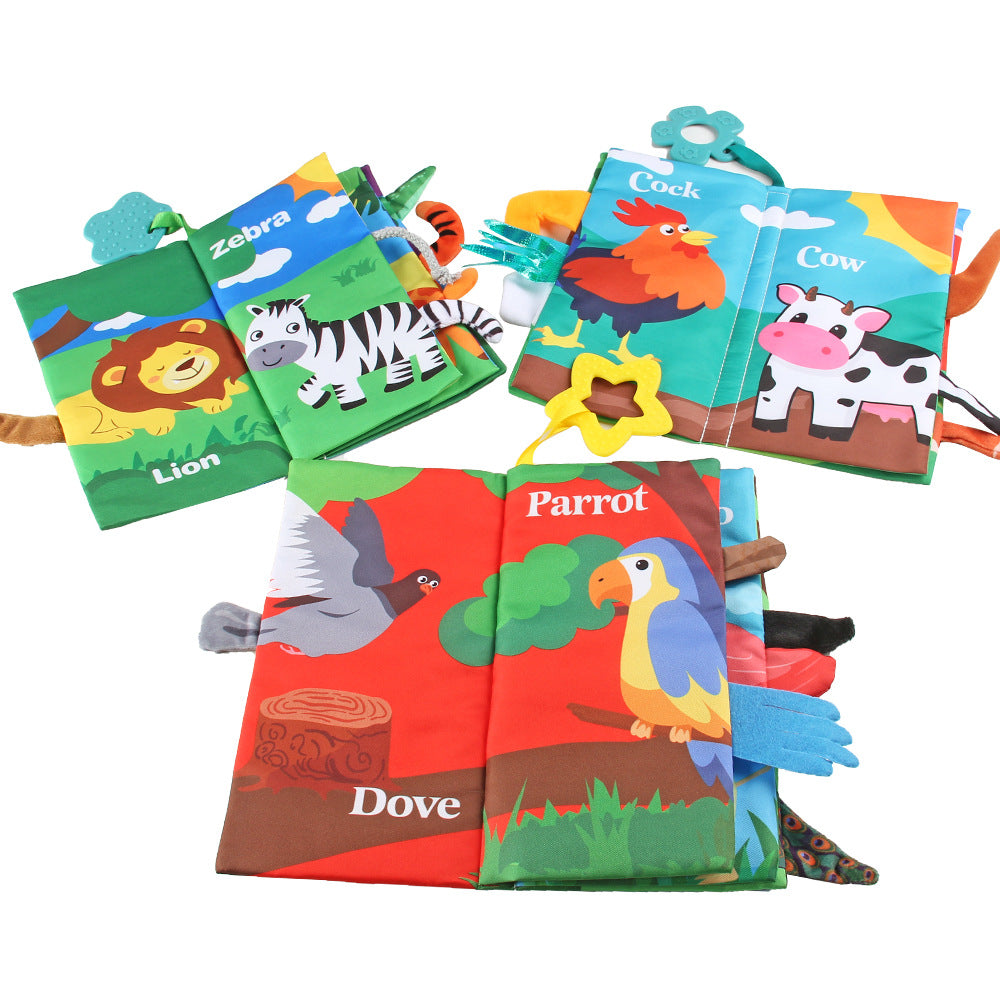 Sensory Interactive Infant Cloth Book For Early Learning