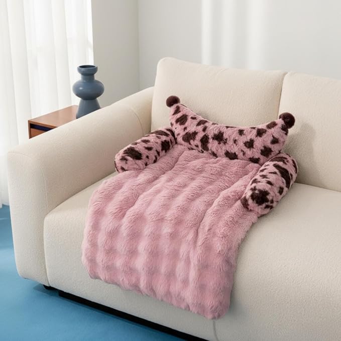 Soft sofa-style pet bed for dogs and cats
