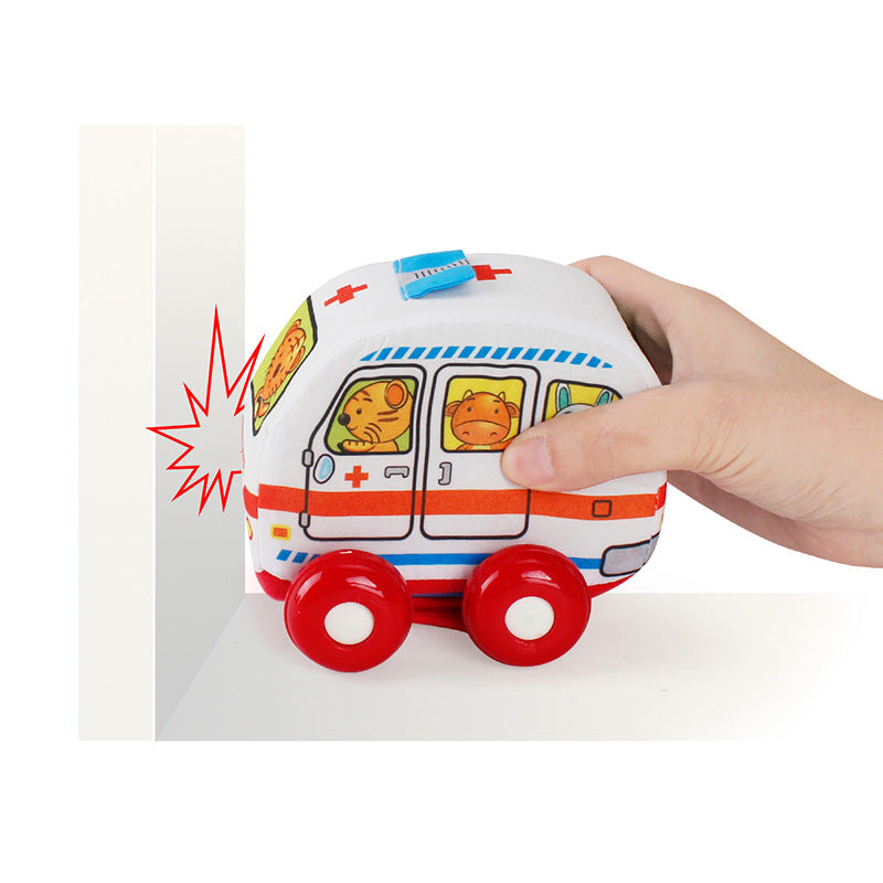 Soft fabric baby toys cars safe toddler toy vehicles