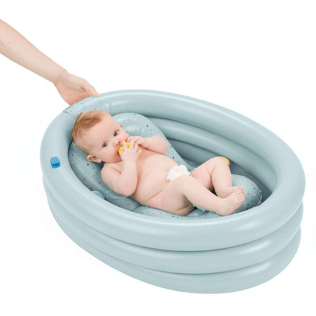Soft inflatable walls with comfortable base