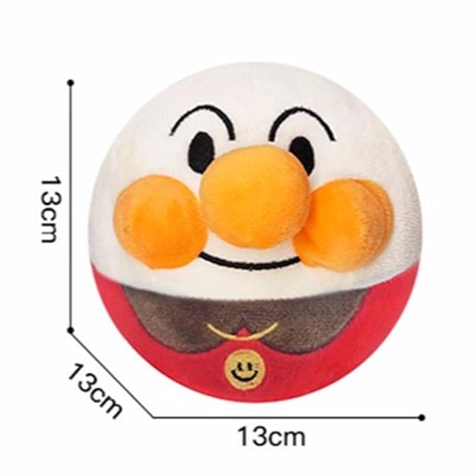 Soft Round Dog Toy with Plush Fabric Cover