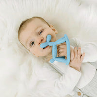 Soft silicone teething toy designed for babies during teething stage
