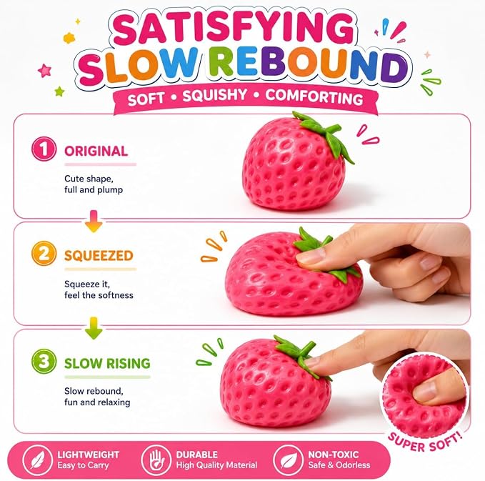Soft squeeze fidget toys for sensory play