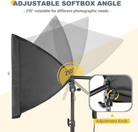 Softbox studio light with adjustable tripod stand