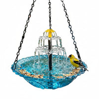 Solar Powered Bird Bath Fountain for Outdoor Gardens
