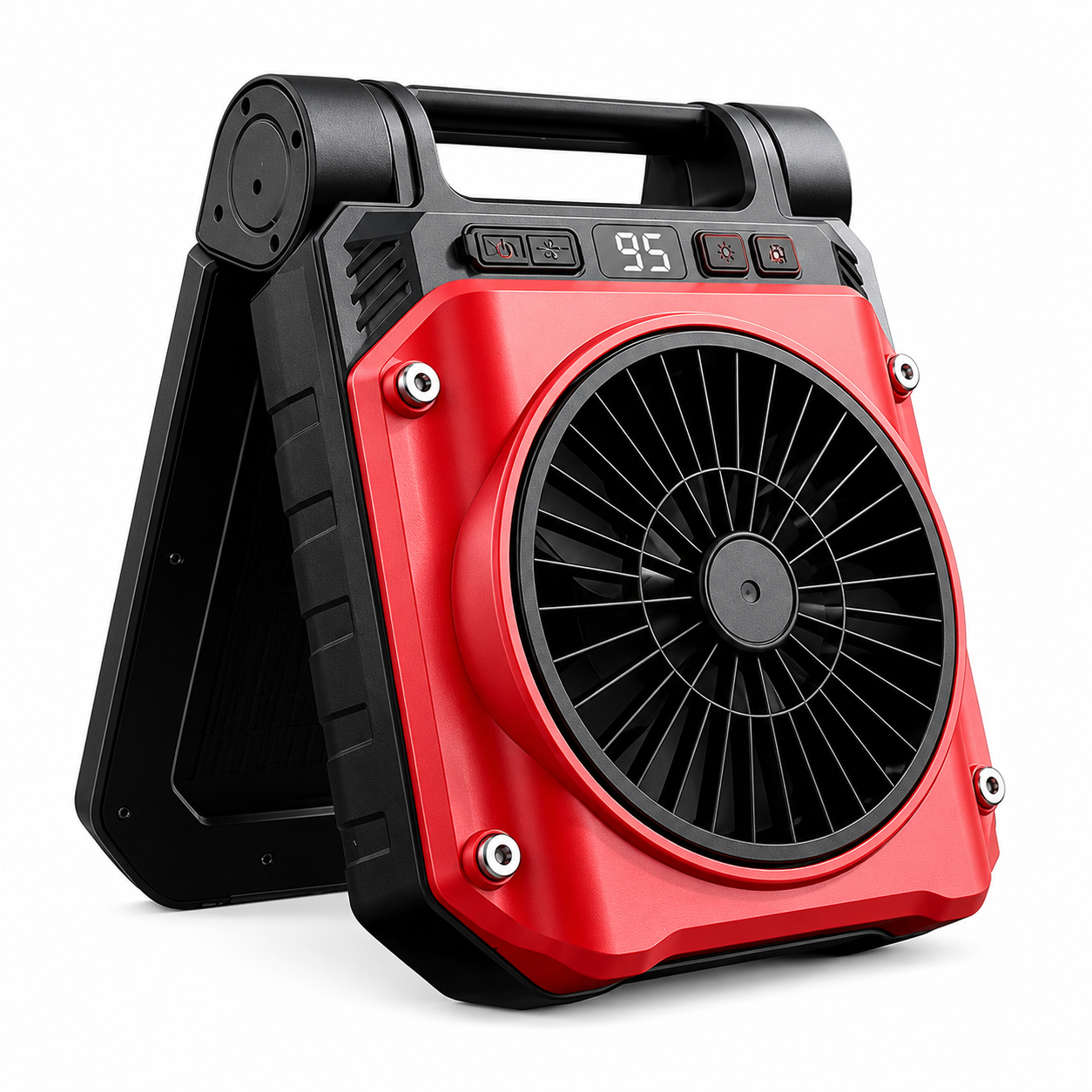 Solar Camping Fan Light with Portable LED Lighting