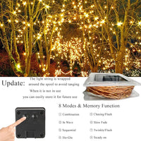 Solar fairy lights used for patio balcony and fence decoration