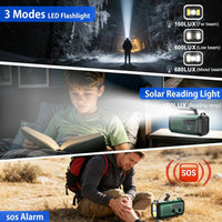 Solar lantern hanging in tent for hands-free lighting