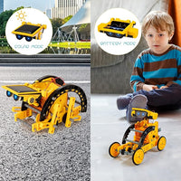 Solar powered robot building kit for children STEM learning