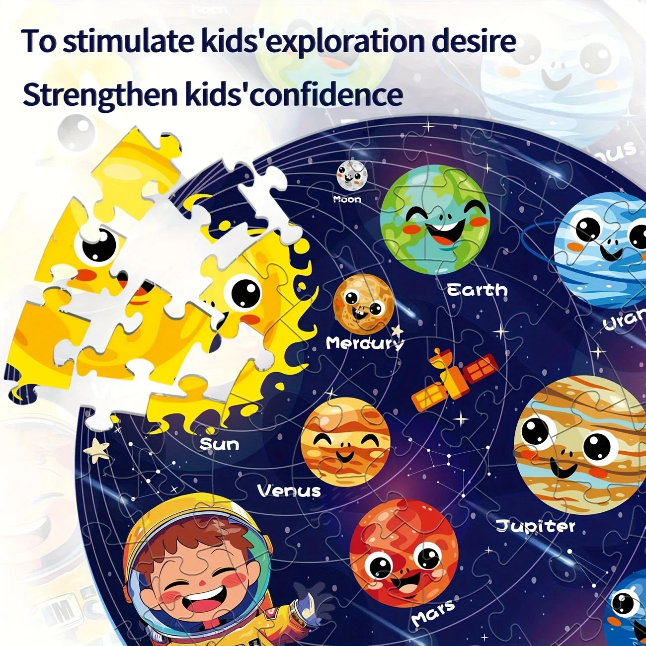 Solar system learning toy for kids ages 5 to 8