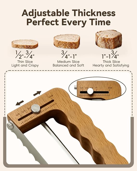 walnut bread knife and sourdough lame