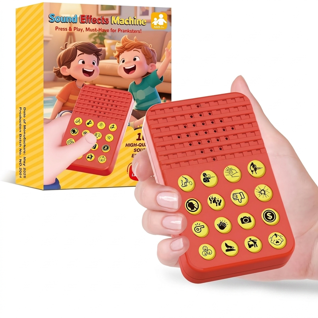 Sound effects machine for kids with 16 hilarious sounds for pranks