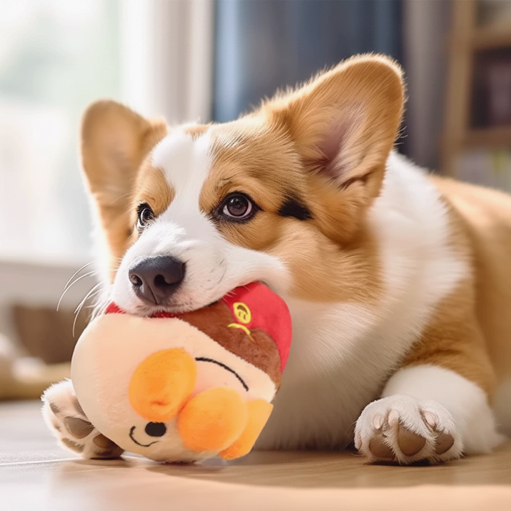 Sound Making Plush Dog Toy for Interactive Play