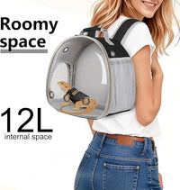 Space Capsule-Style Reptile Carrier Backpack with Clear Bubble Window for Lizard and Small Animal