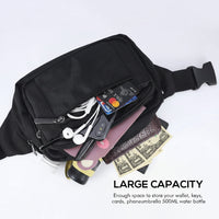 Spacious waist bag with multi-pocket storage design