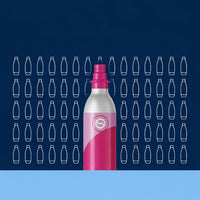 Sparkling water maker accessories with bottles and flavor drops