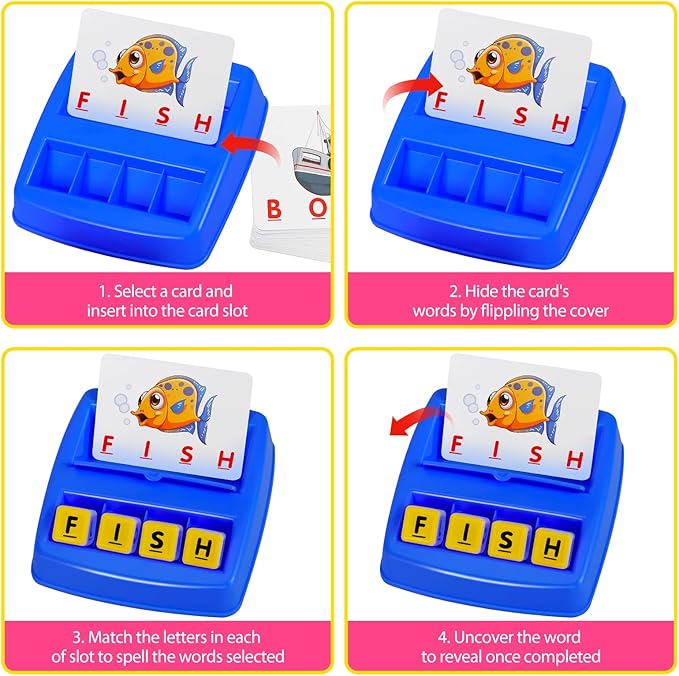 Spelling Word And Memory Game For Kids Ages 3-8