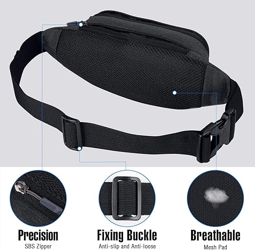 Sport waist bag for running, cycling, and fitness workouts
