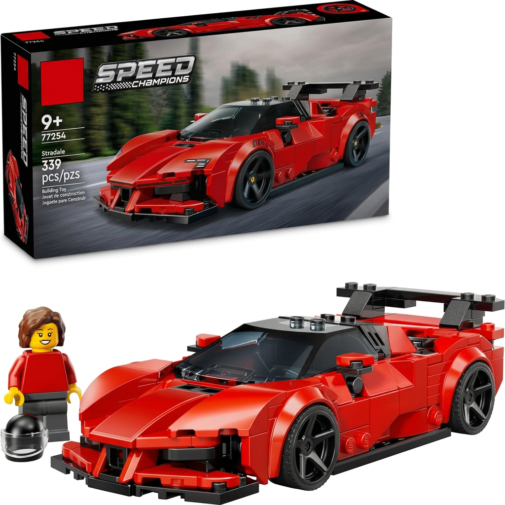 sports car building toy set with detailed racing car model for kids