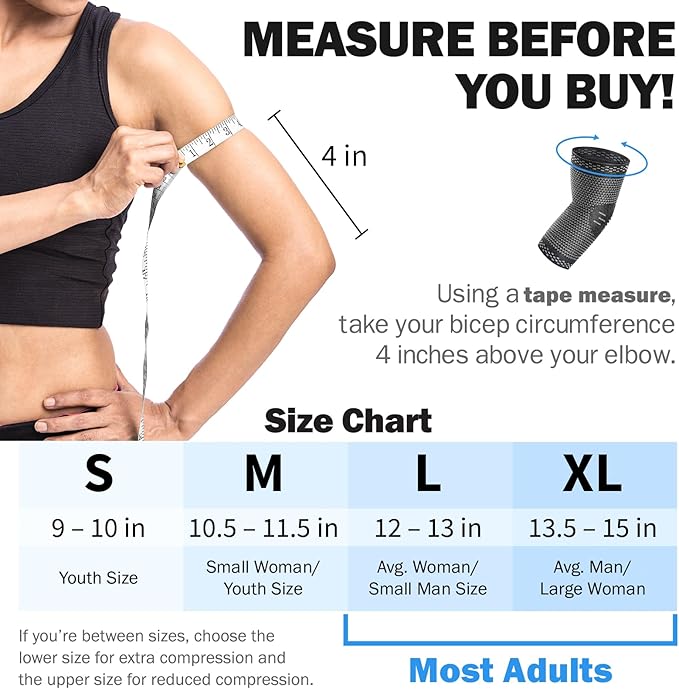 Sports elbow compression sleeves for pain relief and joint support during fitness and athletic activities