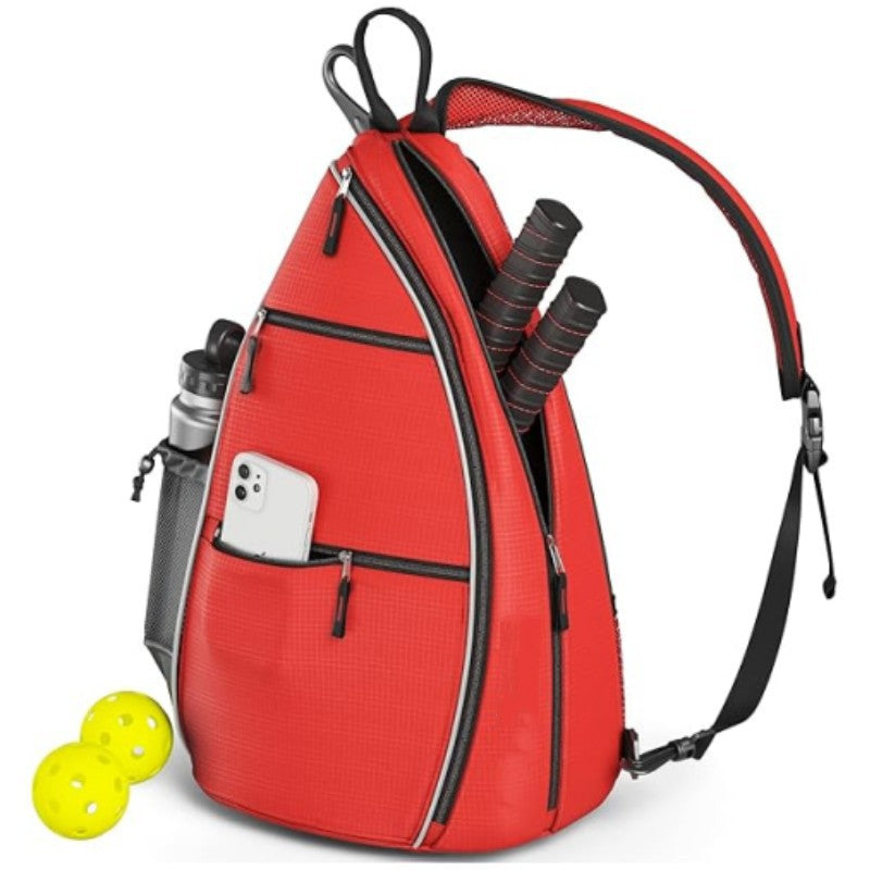 Stylish Sports Sling Bag for Racket and Accessories with Multiple Pockets