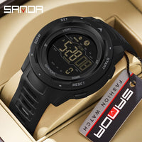 digital sports watch used for outdoor activities and fitness tracking