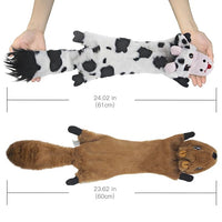 Plush squeaky dog toys for regular interactive pet play